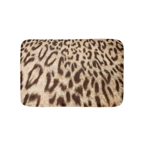 Modern Leopard Fur Design Bath Mat