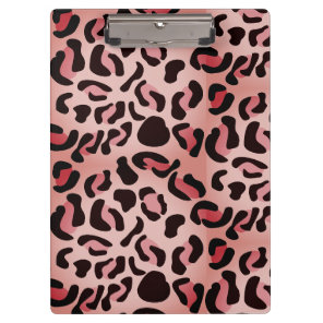 Modern Leopard Pattern Animal Clipboard
