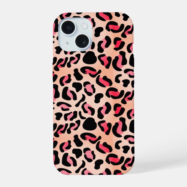 Modern Leopard Pattern Animal Print Iphone Case (Back)