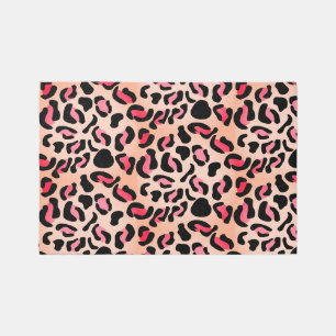 Modern Leopard Pattern Animal Print Rug