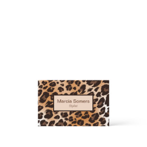 Modern Leopard Pattern Elegant Business Card