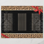 Modern Leopard Print & Damask Tri-Fold Brochures (Front)