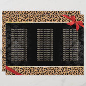 Modern Leopard Print & Damask Tri-Fold Brochures (Front/Back)