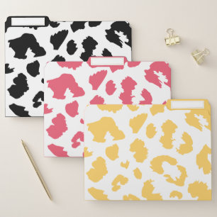 Modern leopard print file folder