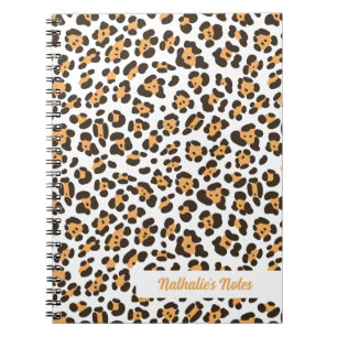Modern Leopard Print Spiral Notebook