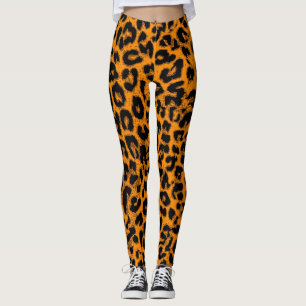 Modern Leopard Skin Pattern #13 Leggings