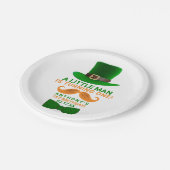 Modern Leprechaun St. Patrick's Any Age Birthday Paper Plates (Angled)