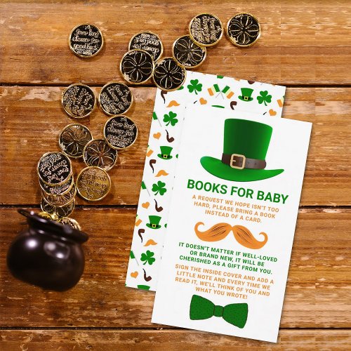 Modern Leprechaun St Patricks Day Baby Shower Enclosure Card