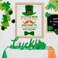 Modern Leprechaun St. Patrick's Day Baby Shower
