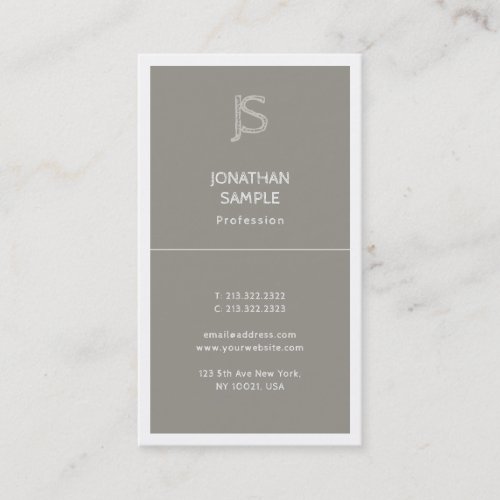 Modern Letter Elegant Simple Template Professional Business Card