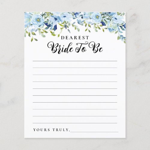 Modern Letter to the Bride To Be Bridal Shower