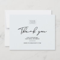Modern Lettering Business Package Thank You Card