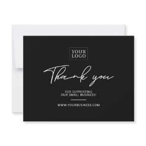 Modern Lettering Business Package Thank You Card