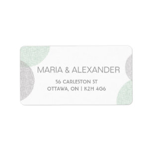 Modern Letterpress Style label with circle