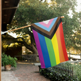 MODERN LGBTQ LGBT Lesbian Gay Bisexual Transgender House Flag