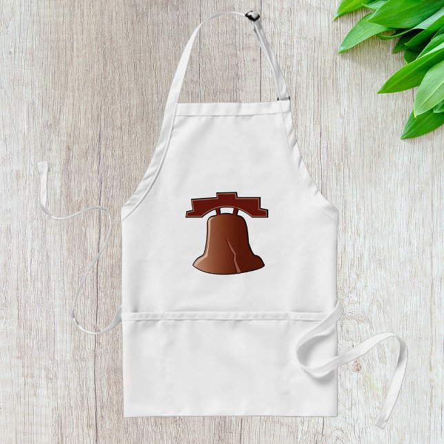 Modern Liberty Bell Patriotic Philadelphia Icon  Adult Apron (Creator Uploaded)