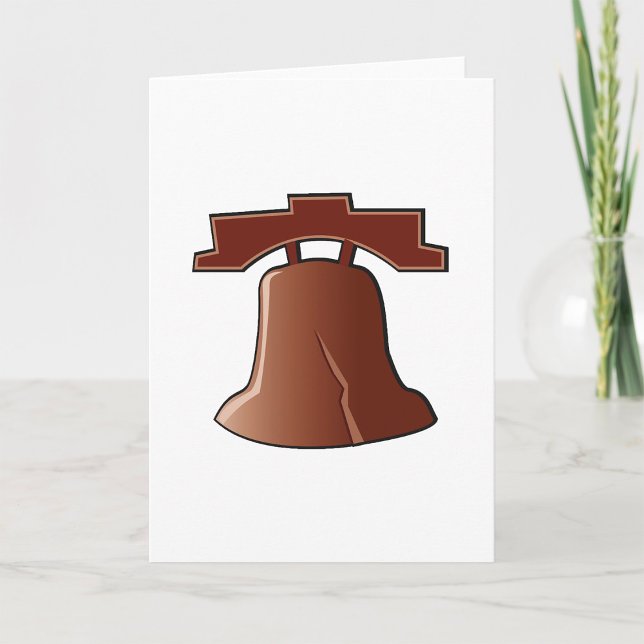 Modern Liberty Bell Patriotic Philadelphia Icon  Card (Creator Uploaded)