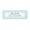 Modern Light Aqua Chevron Address Lables