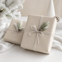 Modern Light Beige Wrapping Paper Roll