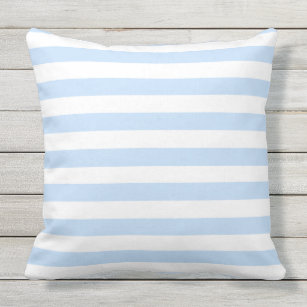 Light Blue White Stripe Pillows Decorative Throw Pillows Zazzle