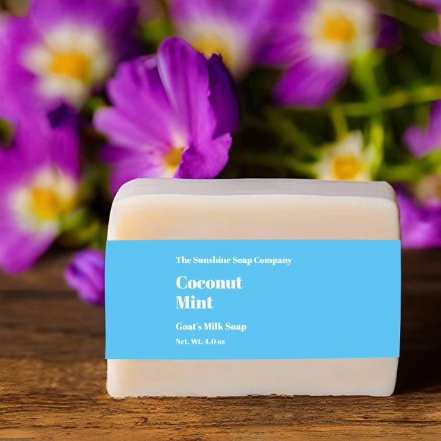 Modern Light Blue Soap Belly Band (Creator Uploaded)