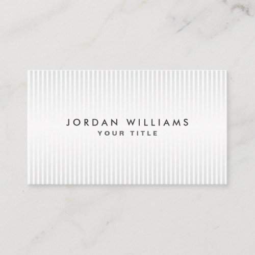 Modern light gray and white professional profile business card