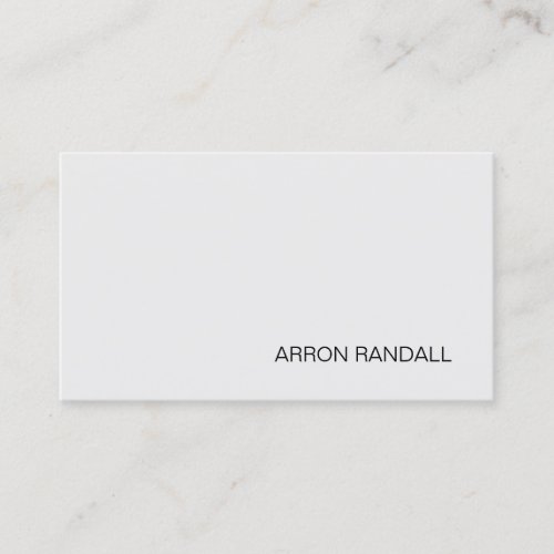 Modern Light Grey Professional Networking Business Card