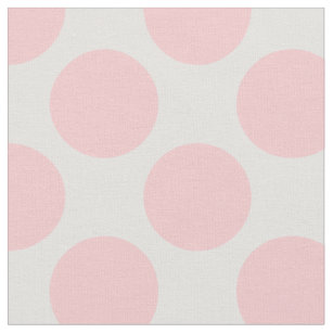 Powder Pink and White Polka Dots Fabric bypaper_and_frill