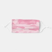 Modern Light Pink Camo Pattern Adult Cloth Face Mask (Front, Folded)