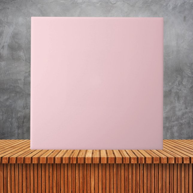 Modern Light Pink Plain Solid Color Ceramic Tile (Creator Uploaded)