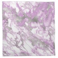 Modern Light Purple and Silver Marble Pattern