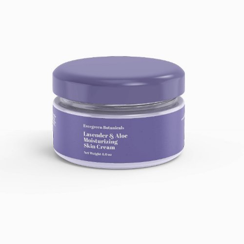 Modern light purple cosmetics jar label 1 x 725