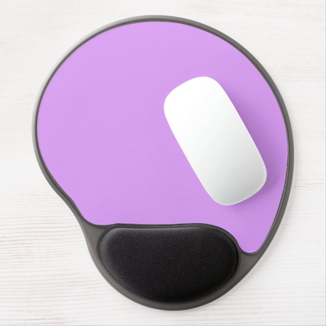 Modern Light Purple Ergonomic Gel Mouse Pad (Left Side)