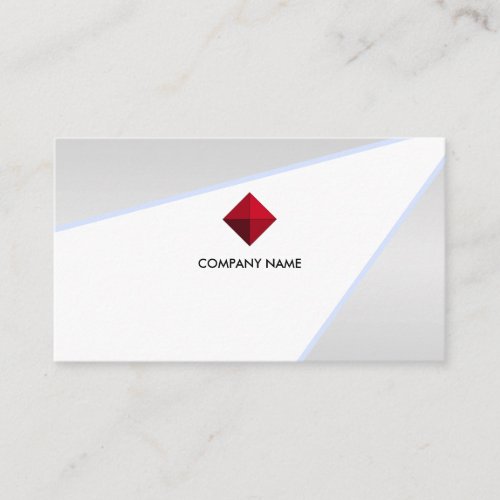 Modern Light Ray on Silver Gray Shades Business Card