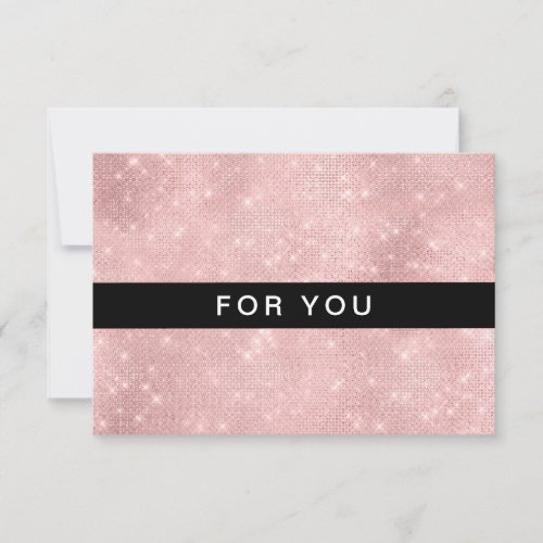 Modern Lightpink Glitter Gift Certificates 