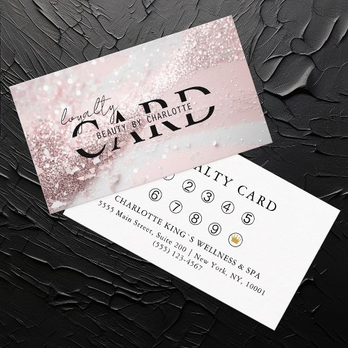 Modern Lightpink_Silver_Glitter Salon  10 _  Enclosure Card