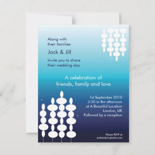 Modern Lights 4.25x5.25 Invitation