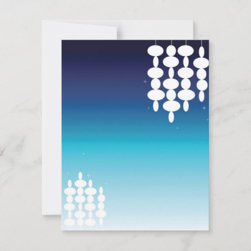 Modern Lights - RSVP card or postcard