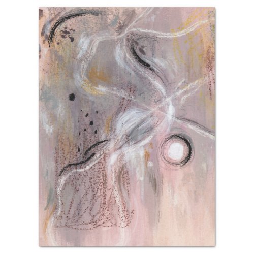 Modern lilac abstract art Tissue Paper