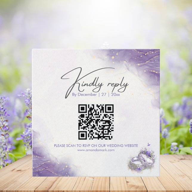 Modern lilac Enclosure Card (Creator Uploaded)