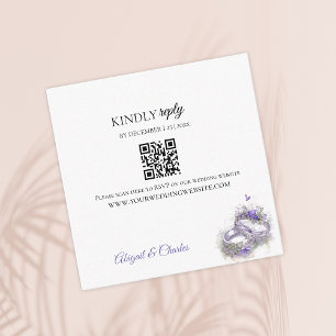 Modern lilac Enclosure Card