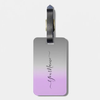 modern  lilac-gray  ombré personalized