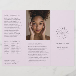 Modern Lilac Spiral Dot Elegant Brochure