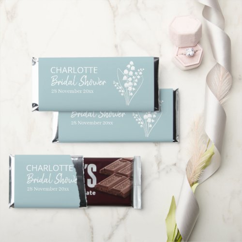 Modern Lily Of The Valley Bouquet Bridal Shower  Hershey Bar Favors