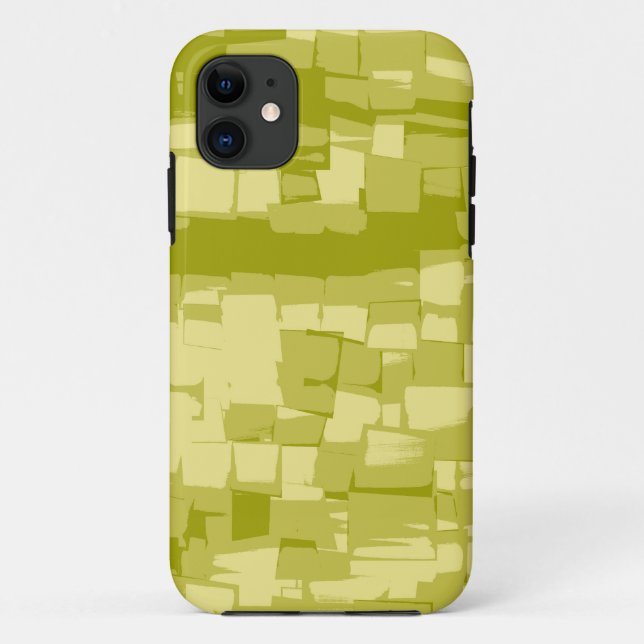 Modern lime cubism background Case-Mate iPhone case (Back)