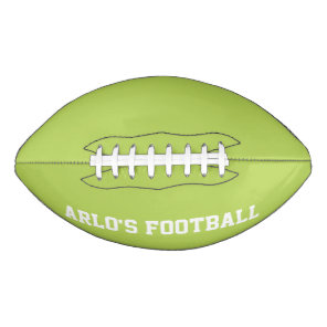 Modern Lime Green Personalized Kid's Football