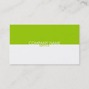 Modern Lime Green White Profile Card