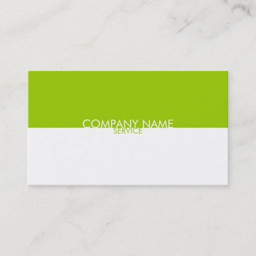Customizable Modern Lime Green White Profile Card Business Card Template