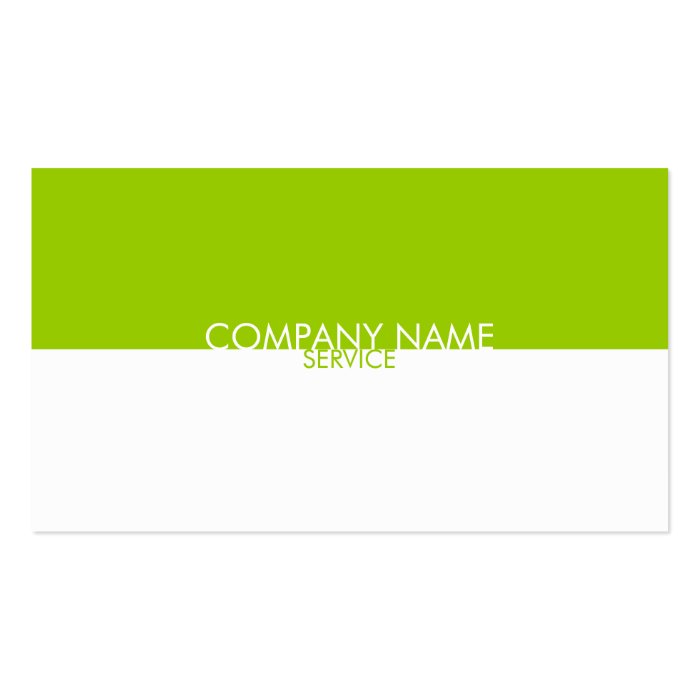 Modern Lime Green White Profile Card Business Card Template