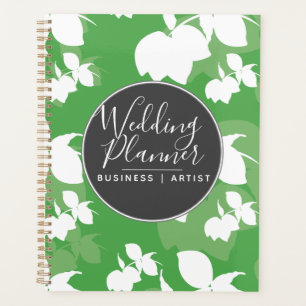 Modern Lime Lemon Silohuette Wedding Planner